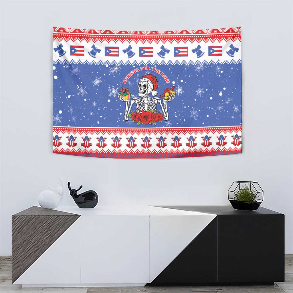 Puerto Rico Christmas Tapestry Boricua Till The Bone - Wonder Print Shop