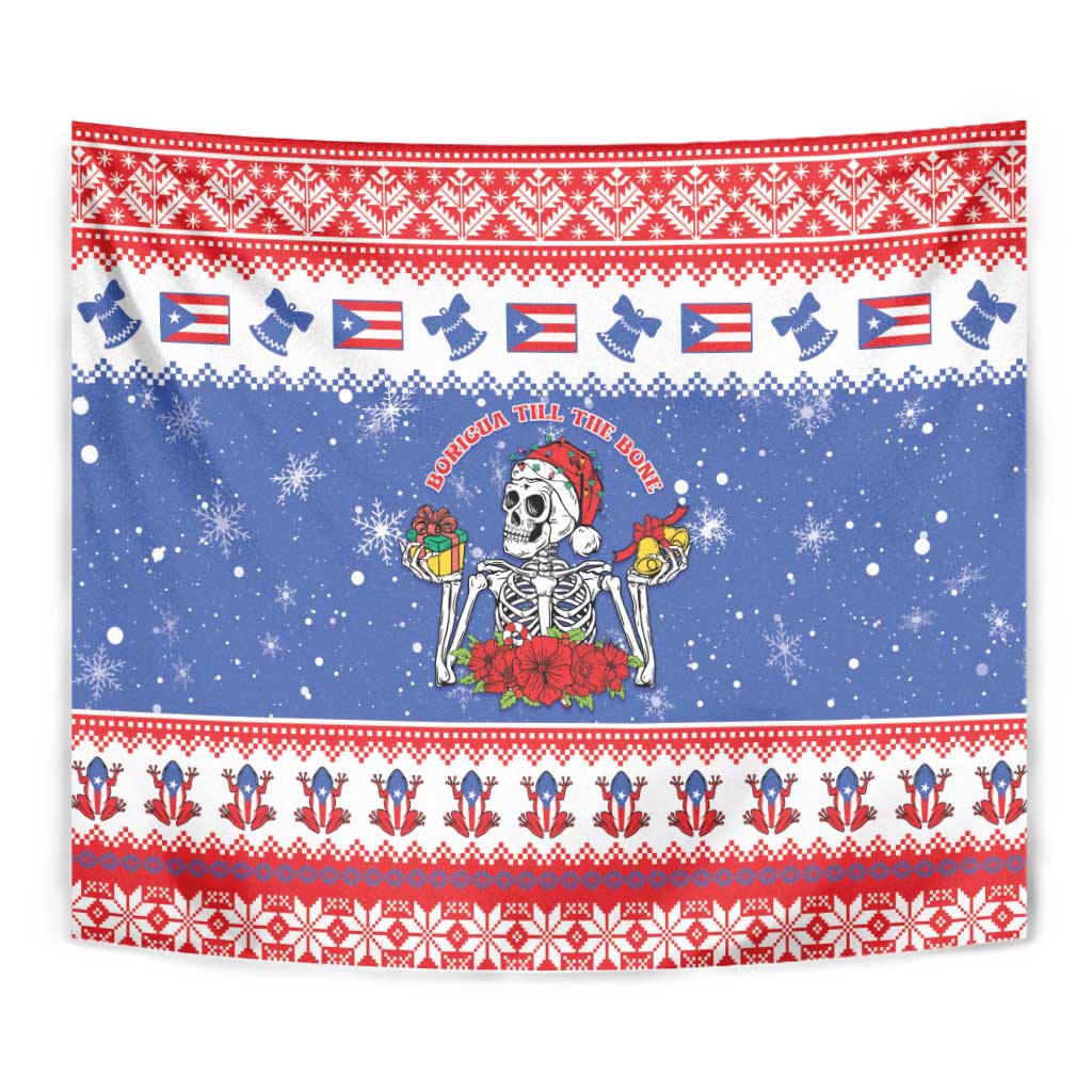 Puerto Rico Christmas Tapestry Boricua Till The Bone - Wonder Print Shop