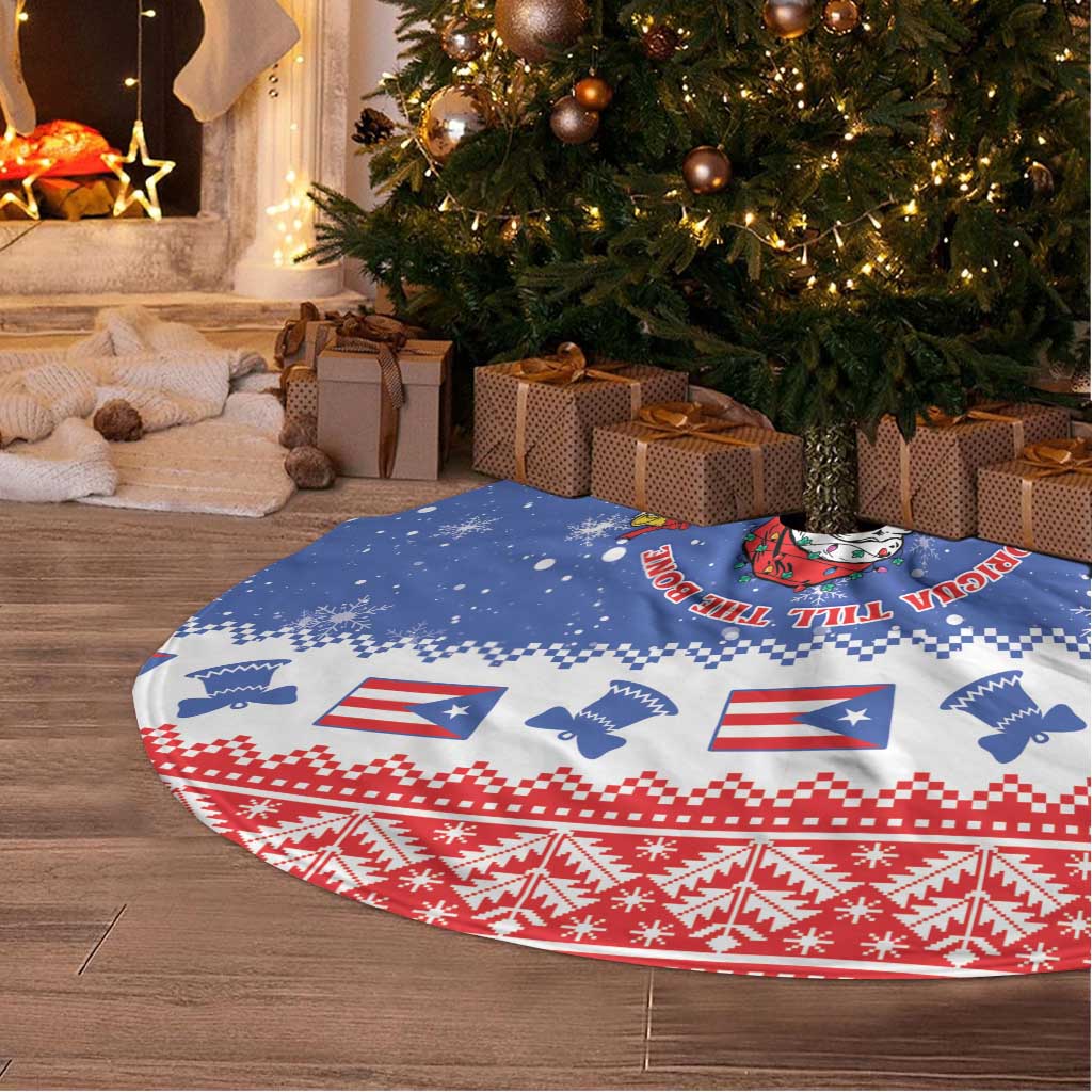 Puerto Rico Christmas Tree Skirt Boricua Till The Bone - Wonder Print Shop