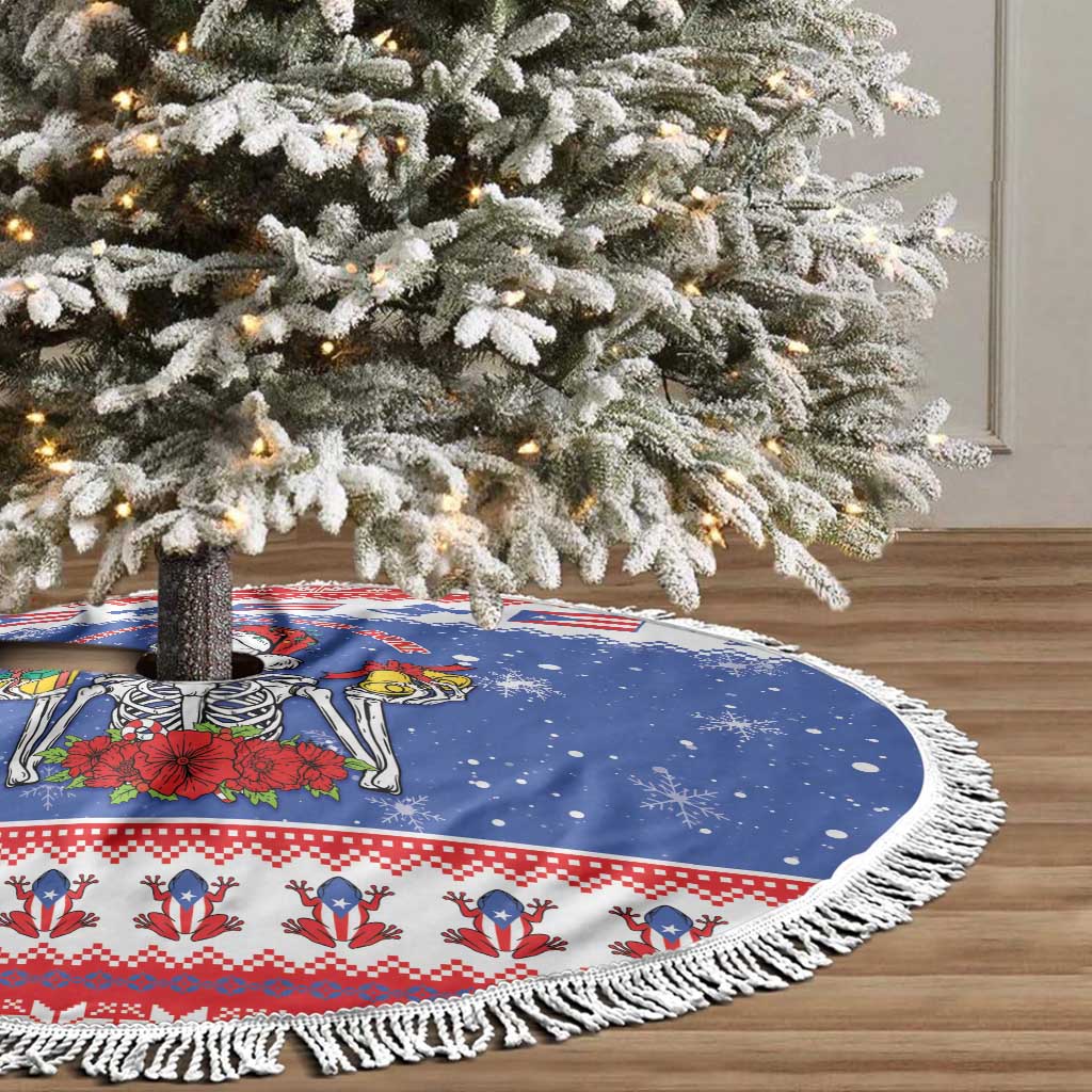 Puerto Rico Christmas Tree Skirt Boricua Till The Bone - Wonder Print Shop