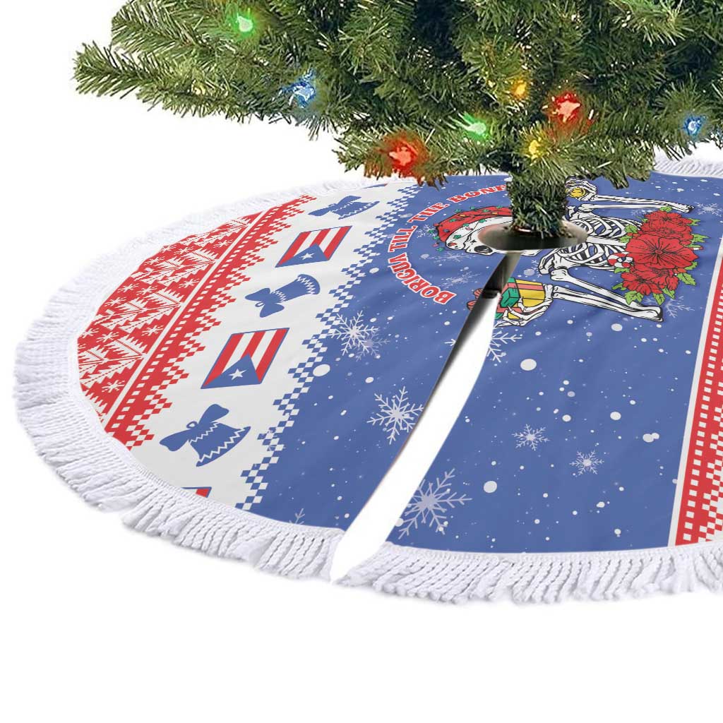 Puerto Rico Christmas Tree Skirt Boricua Till The Bone - Wonder Print Shop