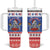 Puerto Rico Christmas Tumbler With Handle Boricua Till The Bone - Wonder Print Shop