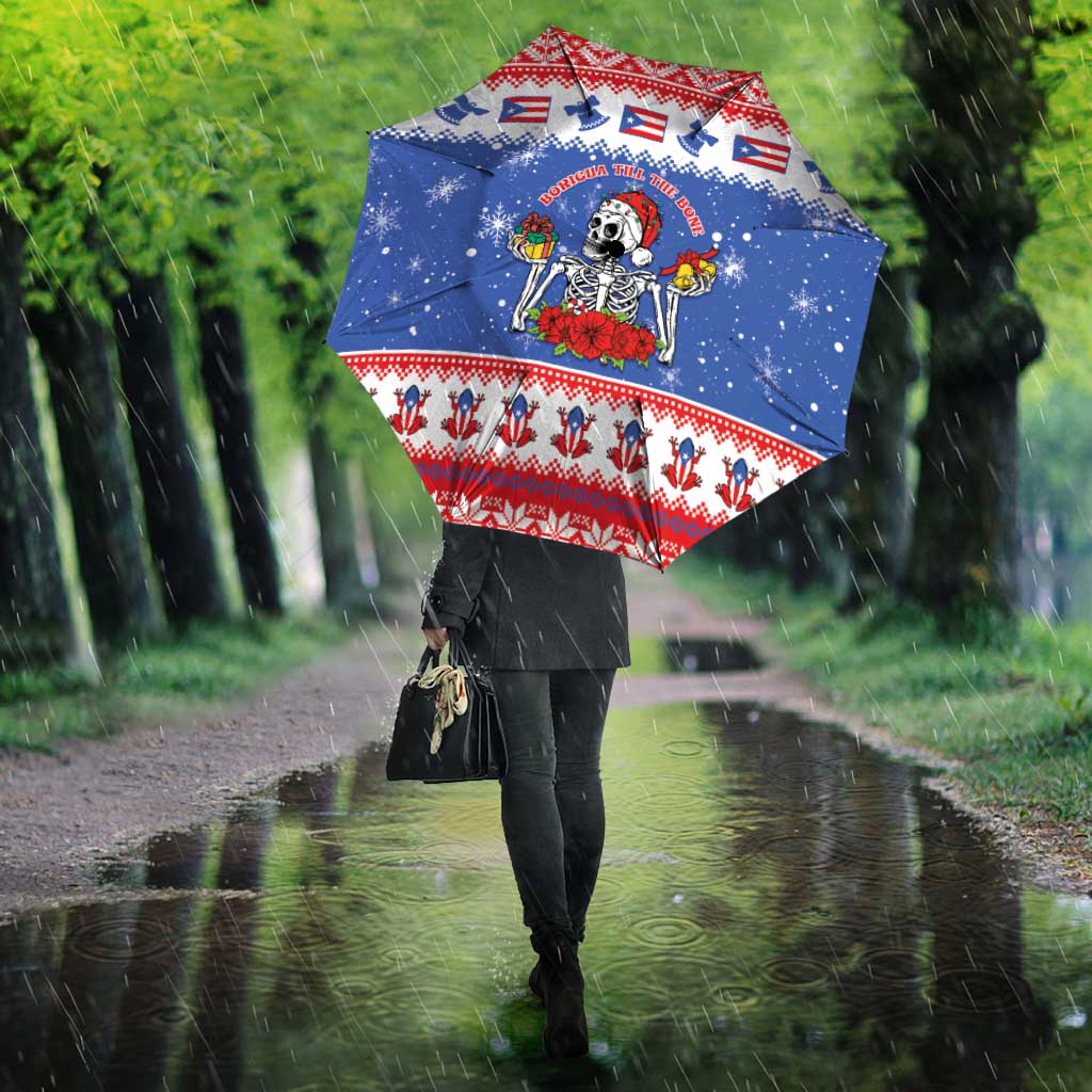 Puerto Rico Christmas Umbrella Boricua Till The Bone - Wonder Print Shop