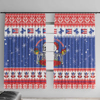 Puerto Rico Christmas Window Curtain Boricua Till The Bone - Wonder Print Shop