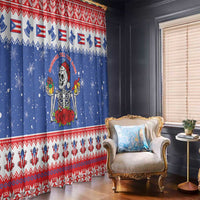 Puerto Rico Christmas Window Curtain Boricua Till The Bone - Wonder Print Shop