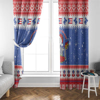 Puerto Rico Christmas Window Curtain Boricua Till The Bone - Wonder Print Shop