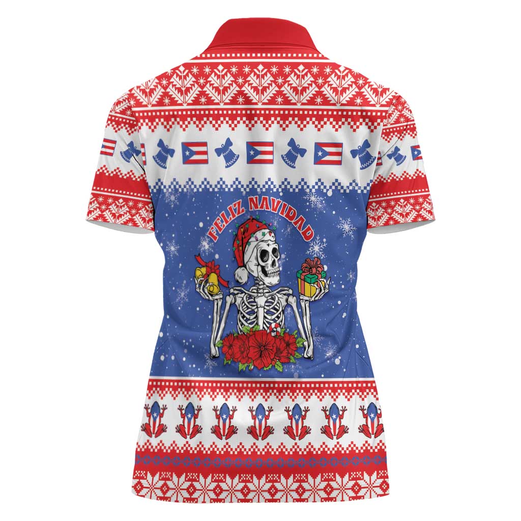 Puerto Rico Christmas Women Polo Shirt Boricua Till The Bone - Wonder Print Shop