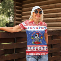 Puerto Rico Christmas Women Polo Shirt Boricua Till The Bone - Wonder Print Shop