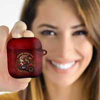 Native American Rider AirPods Case Legendary Motorcycle Vintage Pin Up Girl - Wonder Print Shop