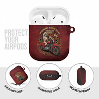 Native American Rider AirPods Case Legendary Motorcycle Vintage Pin Up Girl - Wonder Print Shop