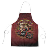 Native American Rider Apron Legendary Motorcycle Vintage Pin Up Girl - Wonder Print Shop