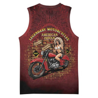 Native American Rider Basketball Jersey Legendary Motorcycle Vintage Pin Up Girl - Wonder Print Shop