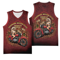Native American Rider Basketball Jersey Legendary Motorcycle Vintage Pin Up Girl - Wonder Print Shop
