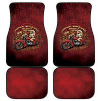Native American Rider Car Mats Legendary Motorcycle Vintage Pin Up Girl - Wonder Print Shop