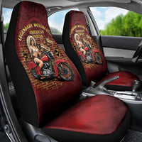 Native American Rider Car Seat Cover Legendary Motorcycle Vintage Pin Up Girl - Wonder Print Shop