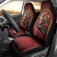 Native American Rider Car Seat Cover Legendary Motorcycle Vintage Pin Up Girl - Wonder Print Shop