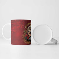 Native American Rider Ceramic Mug Legendary Motorcycle Vintage Pin Up Girl - Wonder Print Shop