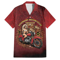 Native American Rider Family Matching Puletasi and Hawaiian Shirt Legendary Motorcycle Vintage Pin Up Girl - Wonder Print Shop