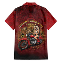 Native American Rider Family Matching Puletasi and Hawaiian Shirt Legendary Motorcycle Vintage Pin Up Girl - Wonder Print Shop