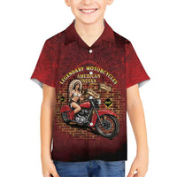 Native American Rider Hawaiian Shirt Legendary Motorcycle Vintage Pin Up Girl - Wonder Print Shop