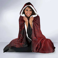 Native American Rider Hooded Blanket Legendary Motorcycle Vintage Pin Up Girl - Wonder Print Shop