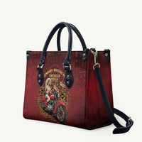 Native American Rider Leather Bag Legendary Motorcycle Vintage Pin Up Girl - Wonder Print Shop