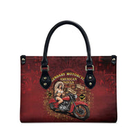 Native American Rider Leather Bag Legendary Motorcycle Vintage Pin Up Girl - Wonder Print Shop