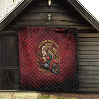 Native American Rider Quilt Legendary Motorcycle Vintage Pin Up Girl - Wonder Print Shop