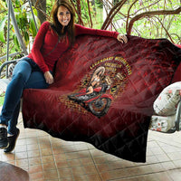 Native American Rider Quilt Legendary Motorcycle Vintage Pin Up Girl - Wonder Print Shop