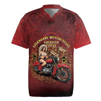 Native American Rider Rugby Jersey Legendary Motorcycle Vintage Pin Up Girl - Wonder Print Shop