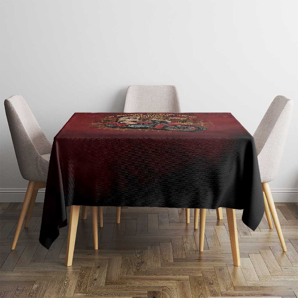 Native American Rider Tablecloth Legendary Motorcycle Vintage Pin Up Girl - Wonder Print Shop