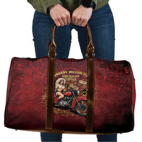 Native American Rider Travel Bag Legendary Motorcycle Vintage Pin Up Girl - Wonder Print Shop