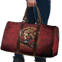 Native American Rider Travel Bag Legendary Motorcycle Vintage Pin Up Girl - Wonder Print Shop