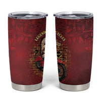 Native American Rider Tumbler Cup Legendary Motorcycle Vintage Pin Up Girl - Wonder Print Shop