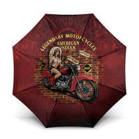 Native American Rider Umbrella Legendary Motorcycle Vintage Pin Up Girl - Wonder Print Shop