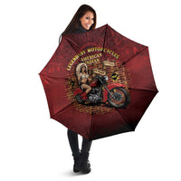 Native American Rider Umbrella Legendary Motorcycle Vintage Pin Up Girl - Wonder Print Shop