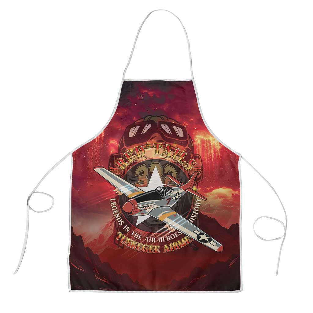 Red Tails Tuskegee Airmen Apron Honoring The Legend