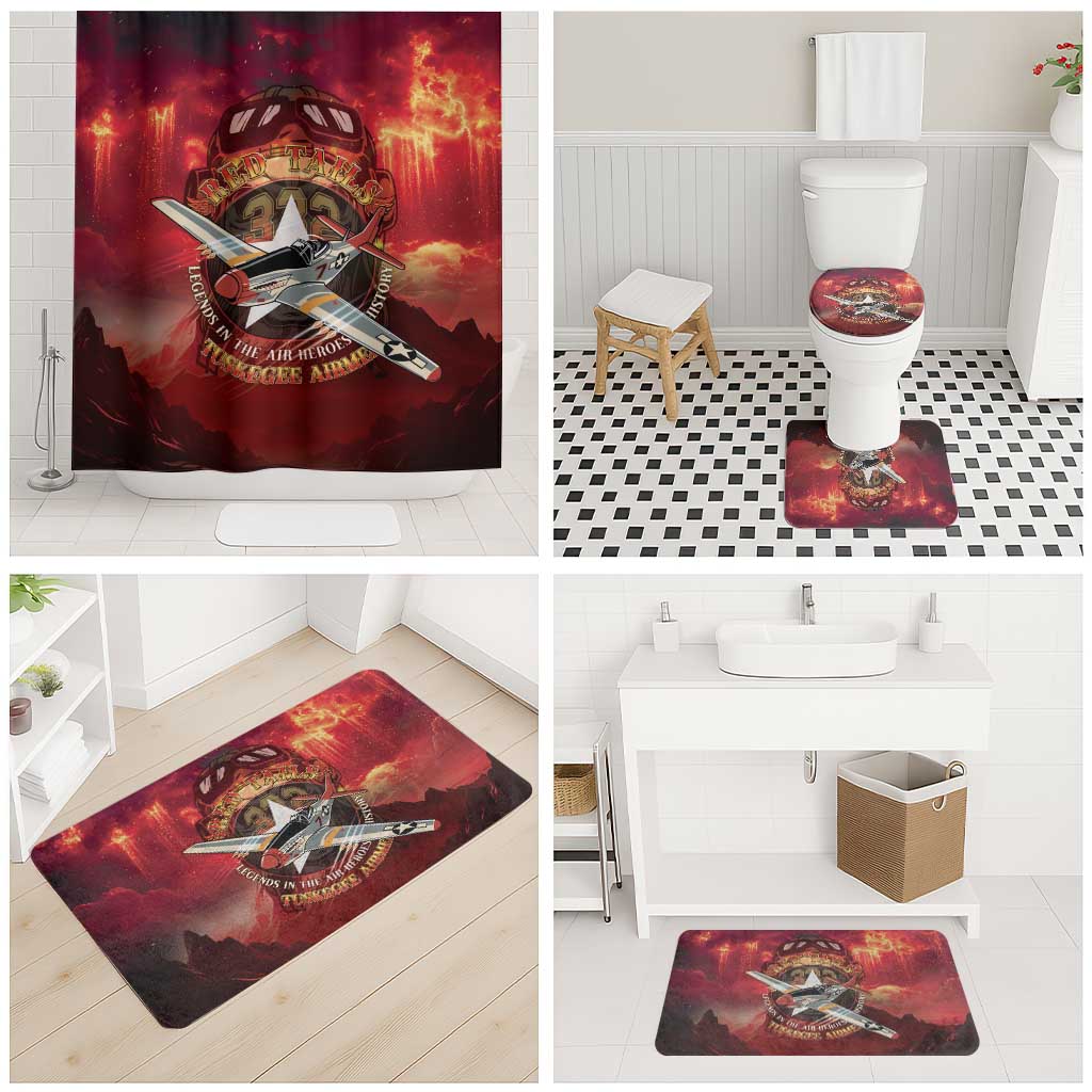 Red Tails Tuskegee Airmen Bathroom Set Honoring The Legend