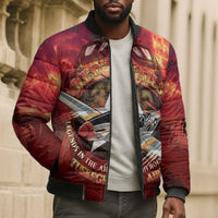 Red Tails Tuskegee Airmen Bomber Puffer Jacket Honoring The Legend