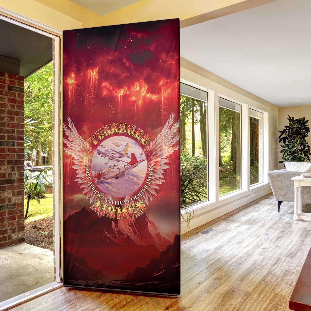 Red Tails Tuskegee Airmen Door Cover Honoring The Legend