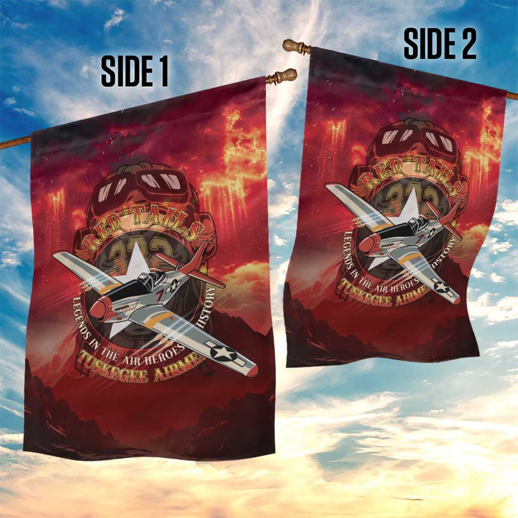 Red Tails Tuskegee Airmen Garden Flag Honoring The Legend