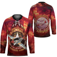 Red Tails Tuskegee Airmen Hockey Jersey Honoring The Legend