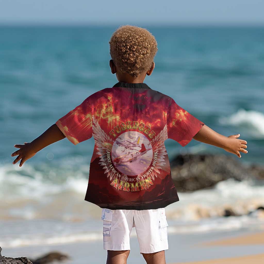 Red Tails Tuskegee Airmen Kid Hawaiian Shirt Honoring The Legend
