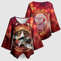 Red Tails Tuskegee Airmen Kimono Sleeve Blouse Honoring The Legend