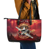 Red Tails Tuskegee Airmen Leather Tote Bag Honoring The Legend