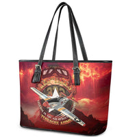 Red Tails Tuskegee Airmen Leather Tote Bag Honoring The Legend