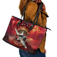 Red Tails Tuskegee Airmen Leather Tote Bag Honoring The Legend