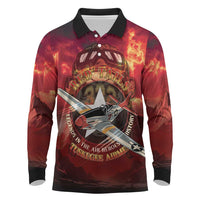 Red Tails Tuskegee Airmen Long Sleeve Polo Shirt Honoring The Legend