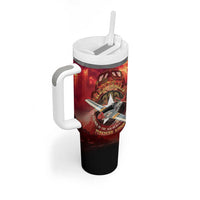 Red Tails Tuskegee Airmen Tumbler With Handle Honoring The Legend