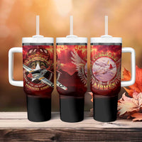 Red Tails Tuskegee Airmen Tumbler With Handle Honoring The Legend